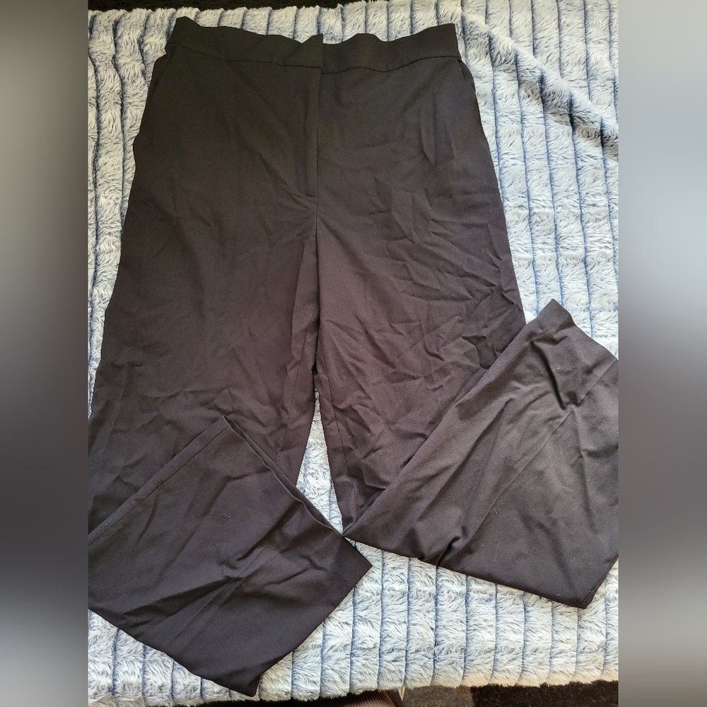 EUC Halogen Black Dress Pants‎ Slacks size 12  31" inseam